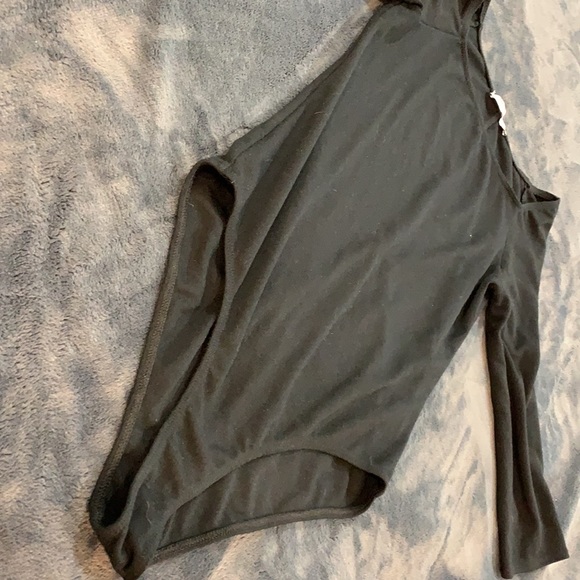 Zara Black Long-sleeve Bodysuit - Picture 2 of 3